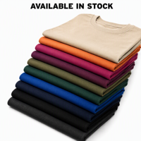 T-shirt essentiel en coton pour homme, manches courtes, col en V, coupe ample et carrée, style streetwear épais, personnalisable avec logo, vente en gros