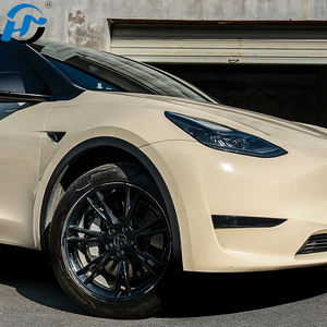 Fábrica al por mayor PET TPU vinilo fundido alto brillo crema blanco cristal un rollo completo 1.52X1 8M/5X60FT para coches pegatinas para vehículos - Product Image 6