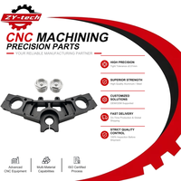 Collier de fourche supérieur triple en aluminium CNC pour moto avec boulons de serrage, service CNC
