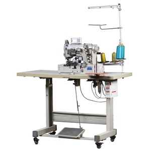 Zoyer Coverstitch Sewing <b>Machine</b> Flat-Bed Electronic High-Speed Top <b>Binding</b> Strip With Cutter - Product Image 3