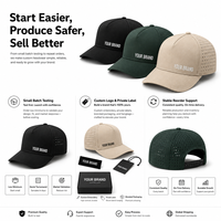 Gorra Snapback Personalizada con Perforación Láser, Parche con Logotipo OEM Bordado, Transpirable, al por Mayor, para Correr, Golf, Deportes, Béisbol