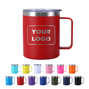 Custom Logo 12oz 14oz 16oz Double Wall Vacuum Insulated Stainless Steel BPA Free Leak-Proof Tumbler <b>Cup</b> Powder Coated Camping - Product Image 1