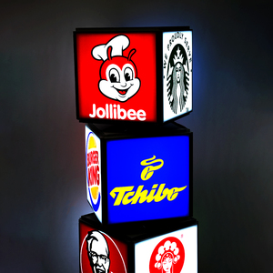 4 mặt xoay quảng cáo hiển thị hộp Đèn ngoài trời hộp Đèn mềm cho ngoài trời dẫn hiển thị không thấm nước - Product Image 3