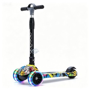 Patinete Infantil Deslizante con Ruedas de PU de Colores Intermitentes, Patinete para Niños con Ruedas de PU Brillantes, Altura Ajustable - Product Image 6
