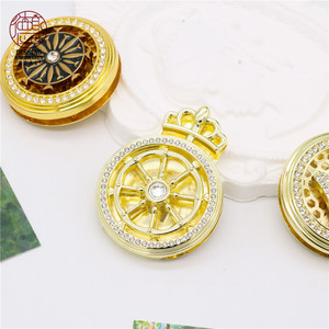 2025 New Gyro Rotatable Handbag Lock Rhinestones Metal Purse <strong>Turn</strong> Lock Alloy Lucky Magnetic <strong>Button</strong> - Product Image 4