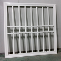 Fenêtres coulissantes en aluminium multi-panneaux sur mesure, robustes, avec moustiquaire de sécurité à motif quadrillé pour appartement
