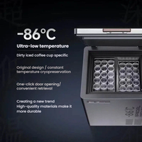 Congélateur ultra basse température commercial de qualité et durable -86°C ℃ Congélateur à refroidissement rapide, 102 L, pour gobelets à glace plate, stockage de gobelets à glace
