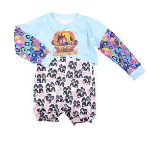 <b>Halloween</b> Day Custom Wholesale Babys Romper Long Sleeved <b>Top</b> Winter Soft Clothing for Girls 0-12 Years Old - Product Image 5