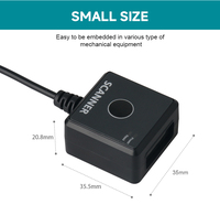 DP3110 Código QR 2D OEM Lector QR Escáner de código Green Pass Escáner Módulo USB Módulo de escáner de código de barras de montaje fijo