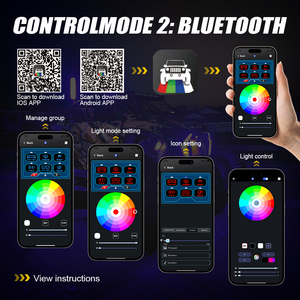 Panel de Interruptor táctil Digital IP68 a prueba de agua de 6 bandas con Control de aplicación para RV Boat UTV Jeep SUV Truck Use Switch Panel - Product Image 4