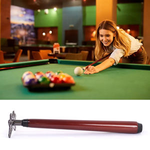 <span class=keywords><strong>Support</strong></span> de queue de billard télescopique en acier inoxydable de haute qualité avec manche en <span class=keywords><strong>bois</strong></span> Extension optimale pour les joueurs de billard - Product Image 5