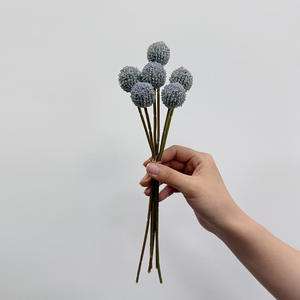 Kunden spezifische 6-Kopf künstliche Blumenstrauß Gold kugel für Haupt dekoration für DIY Blumen kunst-Fabrik Großhandel Weihnachten Ostern - Product Image 6