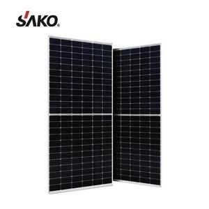 แผงโซลาร์เซลล์โมโนคริสตัลไลน์ Sako 550W สำหรับใช้ในบ้าน โมดูลไฟฟ้าโซลาร์เซลล์ ได้รับการรับรองระดับโลก - Product Image 1