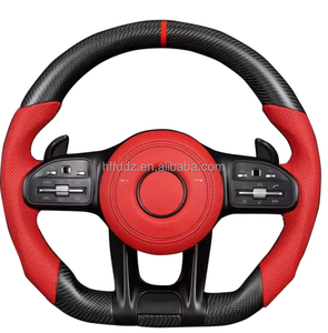 Volante de Fibra de Carbono Forjado Perforado para Mercedes Benz W204 W205 W211 W212 CLA W176 W177 ML W166 X253 W221 W222 AMG - Product Image 4