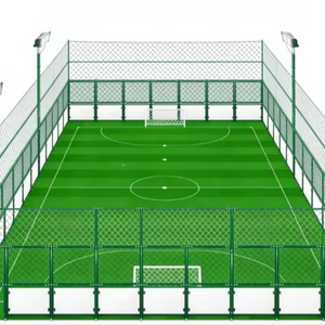 Terrain de football en gazon artificiel personnalisé, gazon synthétique de haute qualité, vert, en rouleau, équipement sportif complet - Product Image 1