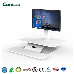 Convertisseur de <span class=keywords><strong>bureau</strong></span> électrique silencieux à hauteur réglable, solution anti-fatigue pour poste de travail, rehausseur de <span class=keywords><strong>bureau</strong></span> assis-<span class=keywords><strong>debout</strong></span> - Product Image 1