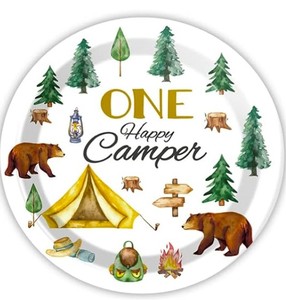 Hot Selling Modern Style 9 Inch Happy One Birthday Camper Theme Disposable Party Tableware Awesome Quality at Low Rates - Product Image 4