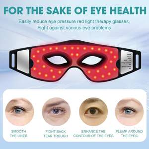 Masque oculaire LED rechargeable à lumière rouge, appareil de beauté stimulant le collagène, anti-rides, atténuant les cernes pour le rajeunissement de la peau - Product Image 4