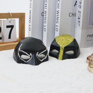 Masque de chauve-souris mignon en plastique avec diamants, pour Halloween, Joker, <span class=keywords><strong>Avenger</strong></span>, bricolage, fournitures de fête - Product Image 2