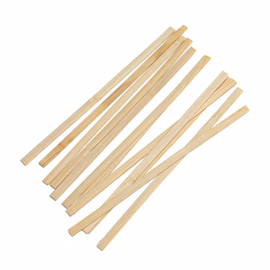 Disposable Natural Bamboo <strong>Coffee</strong> <strong>Stirrer</strong> Individually Paper Wrapped Eco Friendly Square Tea Tool for <strong>Coffee</strong> Milk Juice - Product Image 1