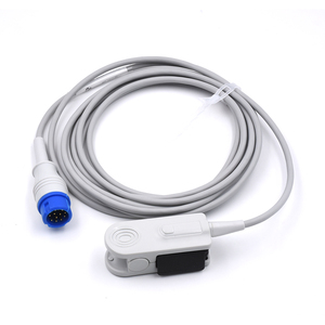 Capteur Spo2 Capteur de pince à <span class=keywords><strong>doigt</strong></span> adulte réutilisable Compatible Mindray PM 6000 Technologie Masimoos Alimentation en usine 12 broches - Product Image 5