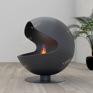 Caminetto a <span class=keywords><strong>Bioetanolo</strong></span> Moderno Stile Francese Personalizzato, Riscaldatore a Fiamma Reale, Pezzo d'Arte in Metallo per Ville all'Aperto - Product Image 3