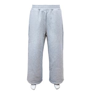 Pantalons de survêtement en molleton de coton gris TOPSHOW, poids lourd, 500 à 600 g/m², surdimensionnés, amples, décontractés pour hommes, jambes larges - Product Image 3