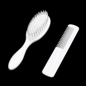 Set de Peine y Cepillo de Masaje para Bebés, Masaje del Cuero Cabelludo para Eliminar el <span class=keywords><strong>Tiña</strong></span>, Peine para Bebés - Product Image 4