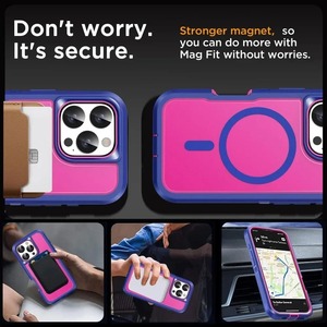 NOUVEAU Étui Magnétique Premium Robuste pour <span class=keywords><strong>iPhone</strong></span> 17 16 15 <span class=keywords><strong>14</strong></span> Plus 13 12 Pro Max – Coque de Protection Antidérapante avec Support de Charge - Product Image 2