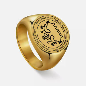 แหวนสแตนเลส R710 ใช้พลังเบลิอัลเพื่อการเติบโตทางธุรกิจ  เครื่องรางเรียกปีศาจ  ตราอาร์สโกเอติอา  เครื่องประดับนำโชค - Product Image 6