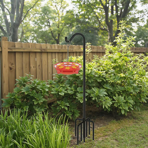 Có Thể Điều Chỉnh Độ Bền Cao Shepherd Móc Ngoài Trời Đa Năng Móc Áo Cho Đèn Năng Lượng Mặt Trời Đèn Lồng Hoa Giỏ Chim Ăn - Product Image 5