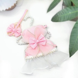 Harnais de marche rose pour chat, motif fée et perles, durable, pour petites races, accessoires pour animaux de compagnie - Product Image 1