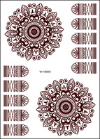 Usine en gros de haute qualité Afrique nouveau design pour le modèle de tatouage du corps de la main Mehndi tatouage au henné