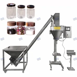 Machine d'emballage de poudre de safran semi-automatique/machine de remplissage de poudre semi-automatique/machine d'emballage de poudre de crevettes