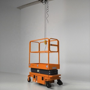 Mini Elevador Móvil de Tijera Eléctrico de China, Elevador Hidráulico de 300 kg, Plataforma de Trabajo para Mantenimiento en Interiores - Product Image 5