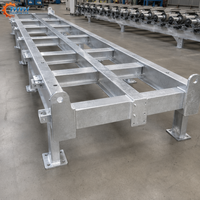 Base commune soudée en acier Q235/Q345 galvanisé à chaud pour moteur-générateur, conforme ISO 9001 QC, pour installation de moteur.