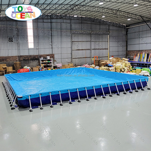 Grande <span class=keywords><strong>piscine</strong></span> <span class=keywords><strong>hors</strong></span> <span class=keywords><strong>sol</strong></span> en métal, <span class=keywords><strong>rectangulaire</strong></span>, commerciale, portable, parc aquatique - Product Image 3