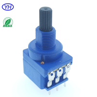 Potentiomètre rotatif personnalisé haute puissance WH116 10k 20K 47K 50K 470K 500k ohm Omeg 16mm avec certification UL