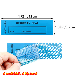 Nhà Máy Giá Chống giả mạo rõ ràng con dấu an Ninh Nhãn Vật liệu vật nuôi dính sticker để đóng gói VOID bảo hành cao - Product Image 2