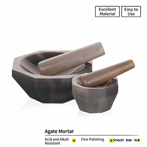 Laboratorium Agaat Vijzel en Stamper Set - Hoogwaardig Slijp- en Verwerkingsgereedschap voor Monsterbereiding & Chemische Analyse - Product Image 5