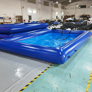 Xách tay vuông màu xanh nước hồ bơi PVC Hồ bơi bơm hơi cho chèo thuyền - Product Image 3