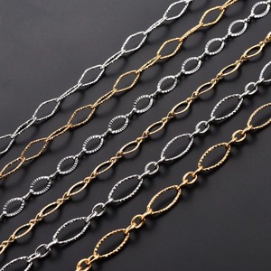 Cadena de Acero Inoxidable con Eslabones Ovalados y Brillantes de 6.5/7/8mm, Estilo Figaro, para Mujeres y Hombres, Gargantilla Geométrica con Rombo, Joyería Metálica - Product Image 4