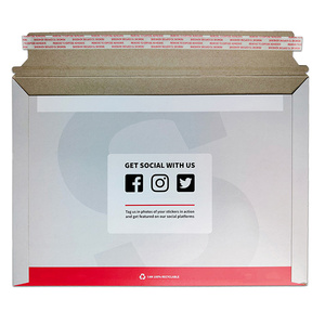 <span class=keywords><strong>Enveloppe</strong></span> de courrier rigide <span class=keywords><strong>a4</strong></span> en carton, impression personnalisée, Durable, non pliable, pour documents et fenêtre ouverte en forme de cœur - Product Image 2