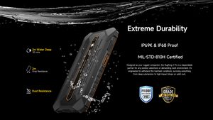 Ulefone RugKing 2 Pro หน้าจอ 5.45 นิ้ว HD+ ความจุ 4+64GB สมาร์ทโฟน 4G แข็งแกร่งทนทาน แบตเตอรี่ 4550mAh ใช้งานได้ยาวนาน เหมาะสำหรับกิจกรรมกลางแจ้ง ระบบปฏิบัติการ Android 16 - Product Image 4
