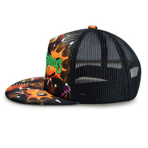 Gorras de Diseñador Premium al por Mayor para Niños, Gorra Trucker de Malla con Estampado de Dinosaurio de Dibujos Animados, Bordado 3D en Relieve, Gorra Snapback - Product Image 5