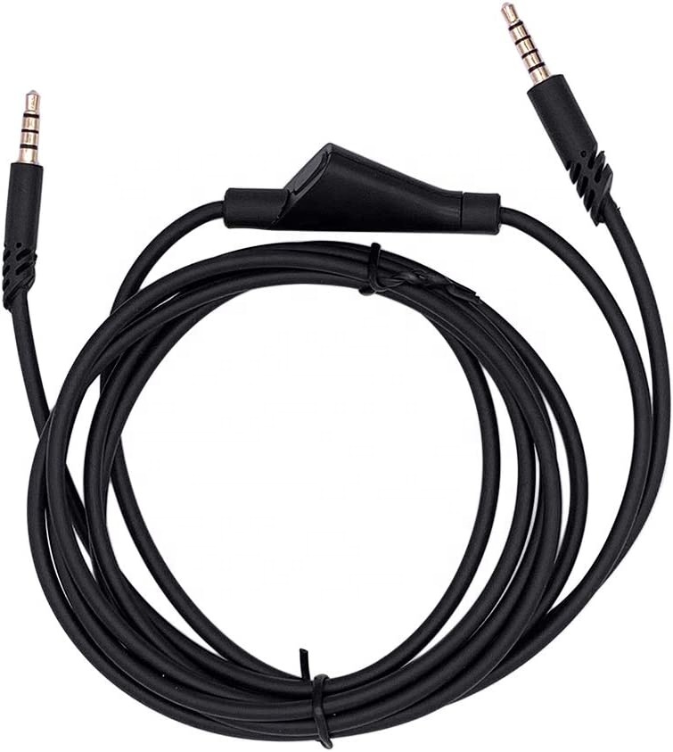 Cable Auxiliar De Repuesto De 2 Metros Con Control De Volumen – Compatible Con Astro A10 Y A40, Conector De 3,5mm De 5 Pines