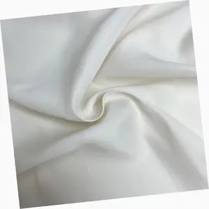 Китайский поставщик, производство, натуральная белая 100% Полиэстеровая саржевая ткань для печати, одежда по низкой цене