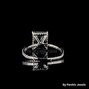 แหวนเพชรธรรมชาติทำมือสำหรับงานหมั้นหรือของขวัญสุดพิเศษใช้ได้ทุกวัน - Product Image 2