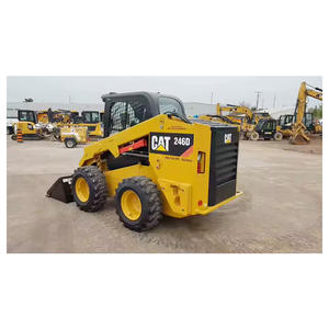Chargeuse Cat 246C d'occasion à usage intensif Caterpillar 246D Machine de seconde main à petite roue - Product Image 1