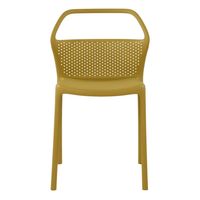 Offre Spéciale pas cher salle à manger monobloc tout en plastique unique design simple extérieur chaises en plastique avec trous pour jardin